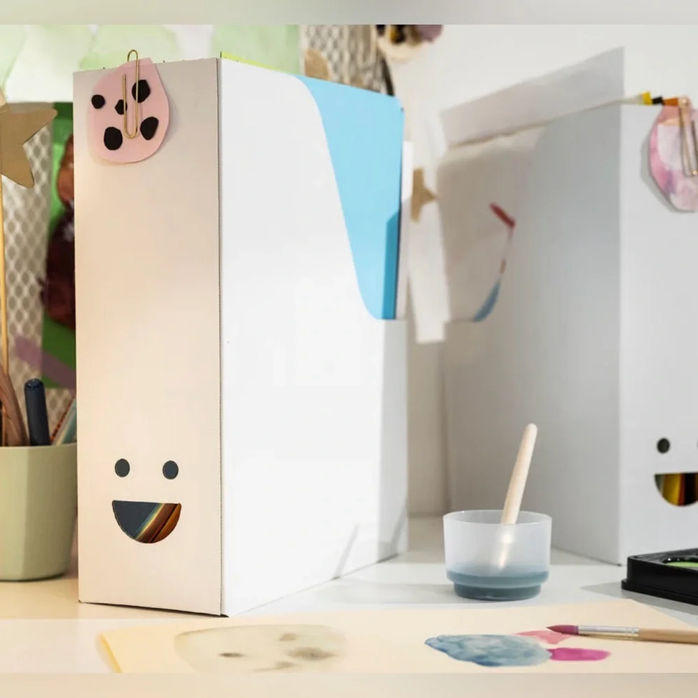 White IKEA Magazine File Holder